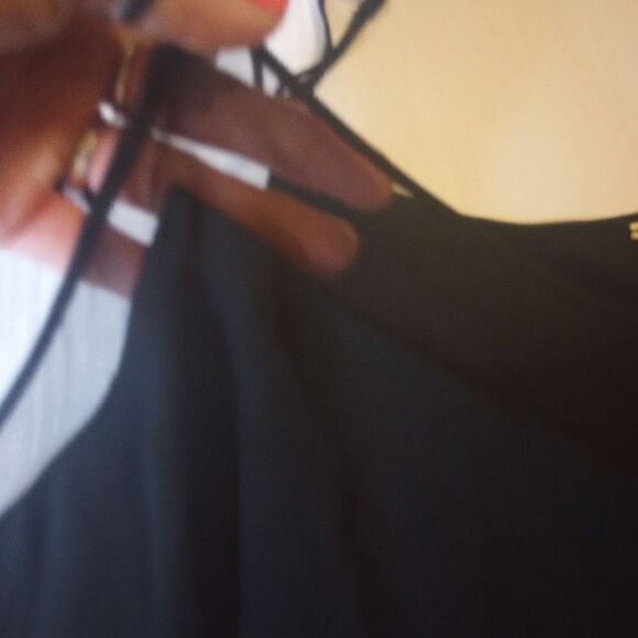 - Tahari spaghetti strap Cami with mesh inserts NWT - Picture 8 of 8